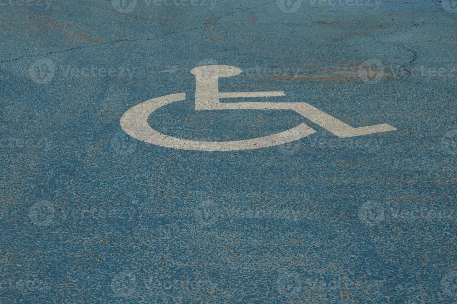 Handicap parking sign photo