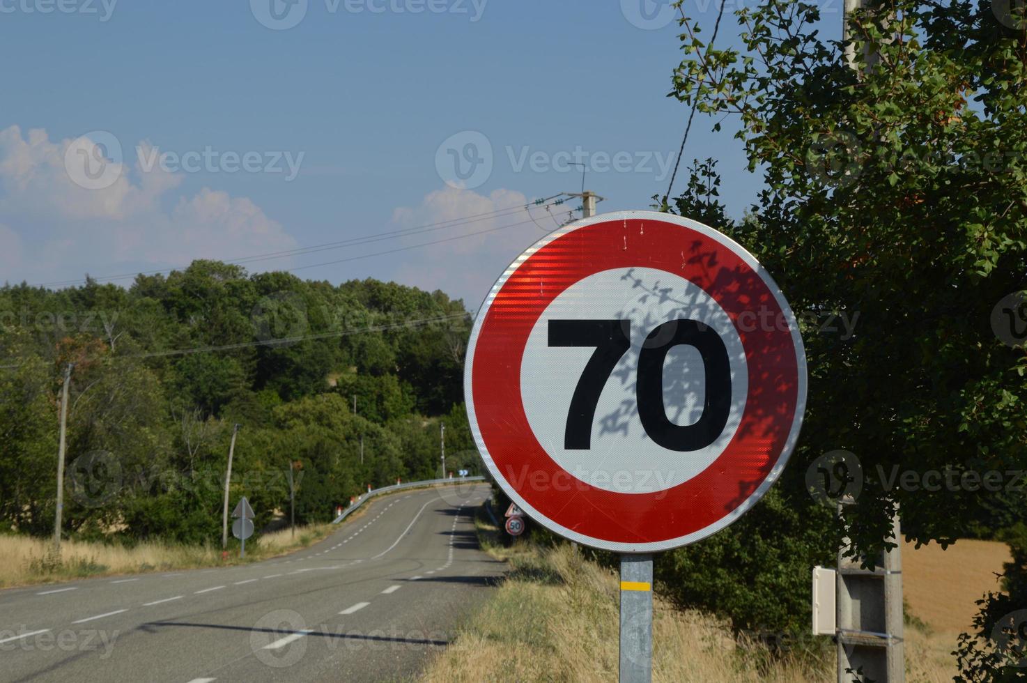 Speed limit sign photo