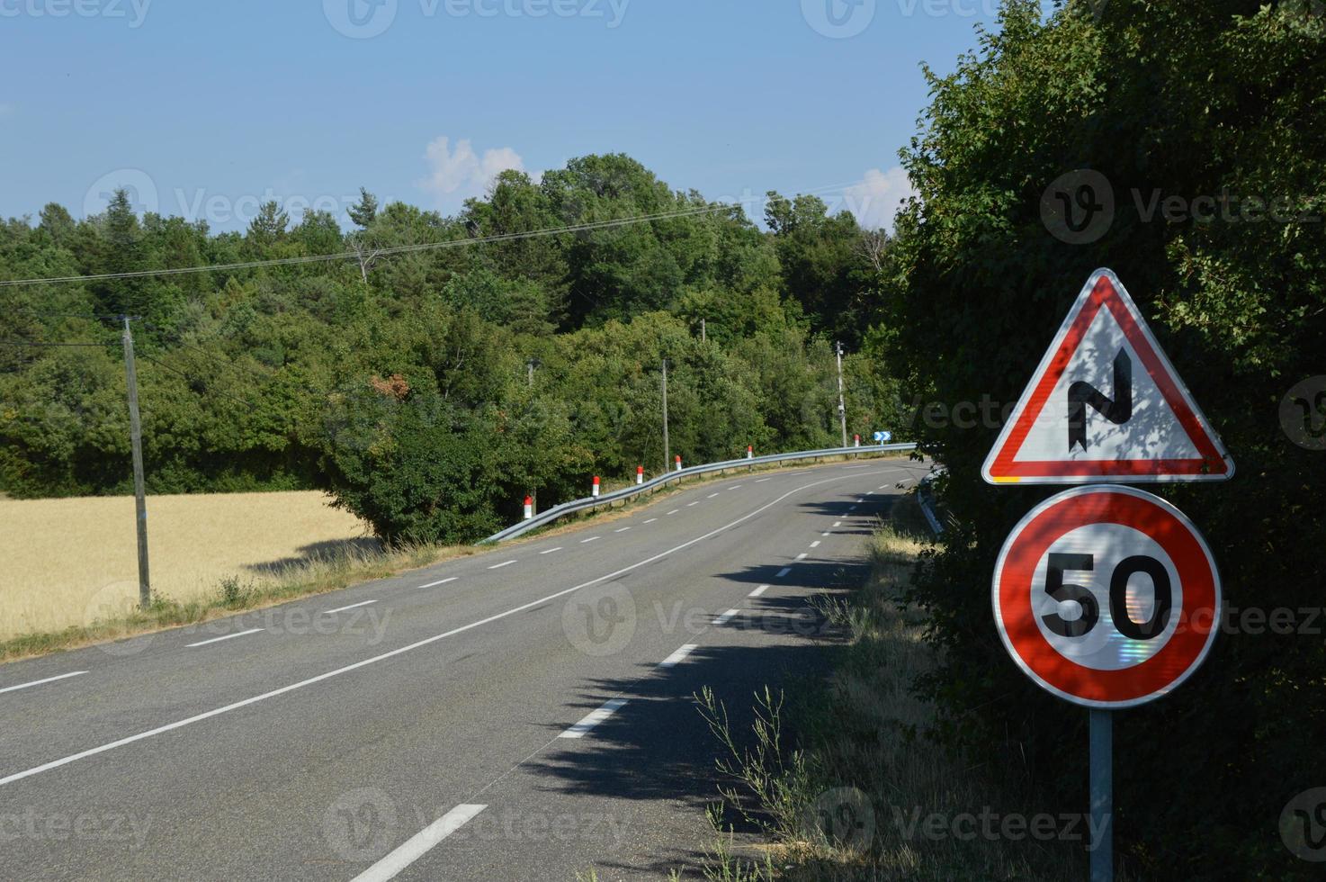 Speed limit sign photo