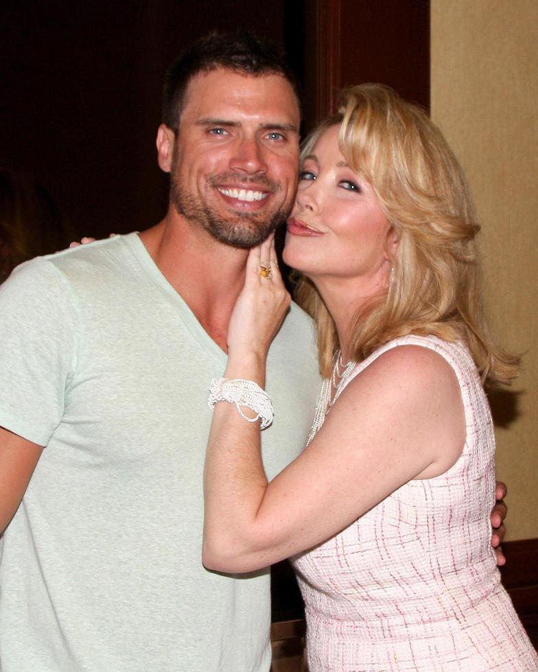 LOS ANGELES, AUG 26 - Joshua Morrow, Michelle Stafford attending the Young and Restless Fan Dinner 2011 at the Universal Sheraton Hotel on August 26, 2011 in Los Angeles, CA photo