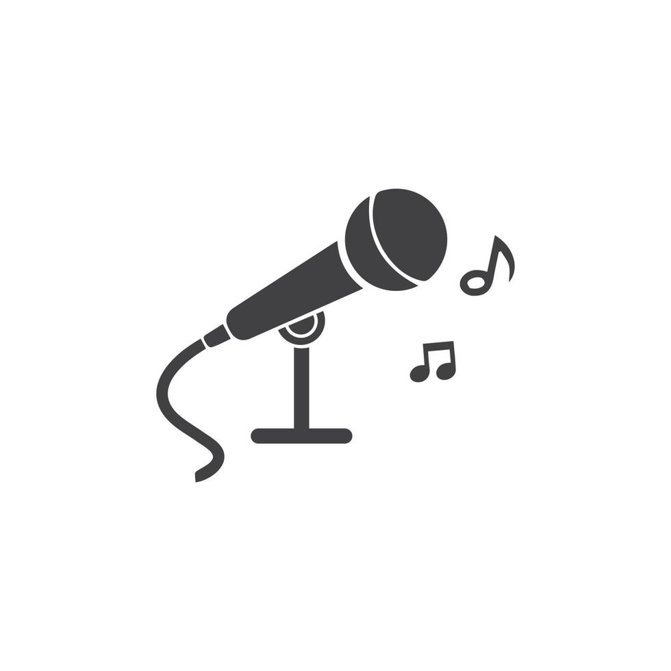 Microphone Icon vector Design Template