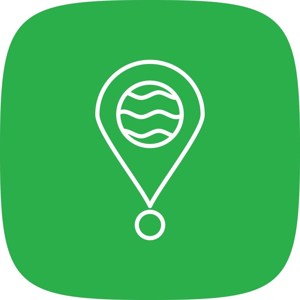 Location Line Round Corner vector
