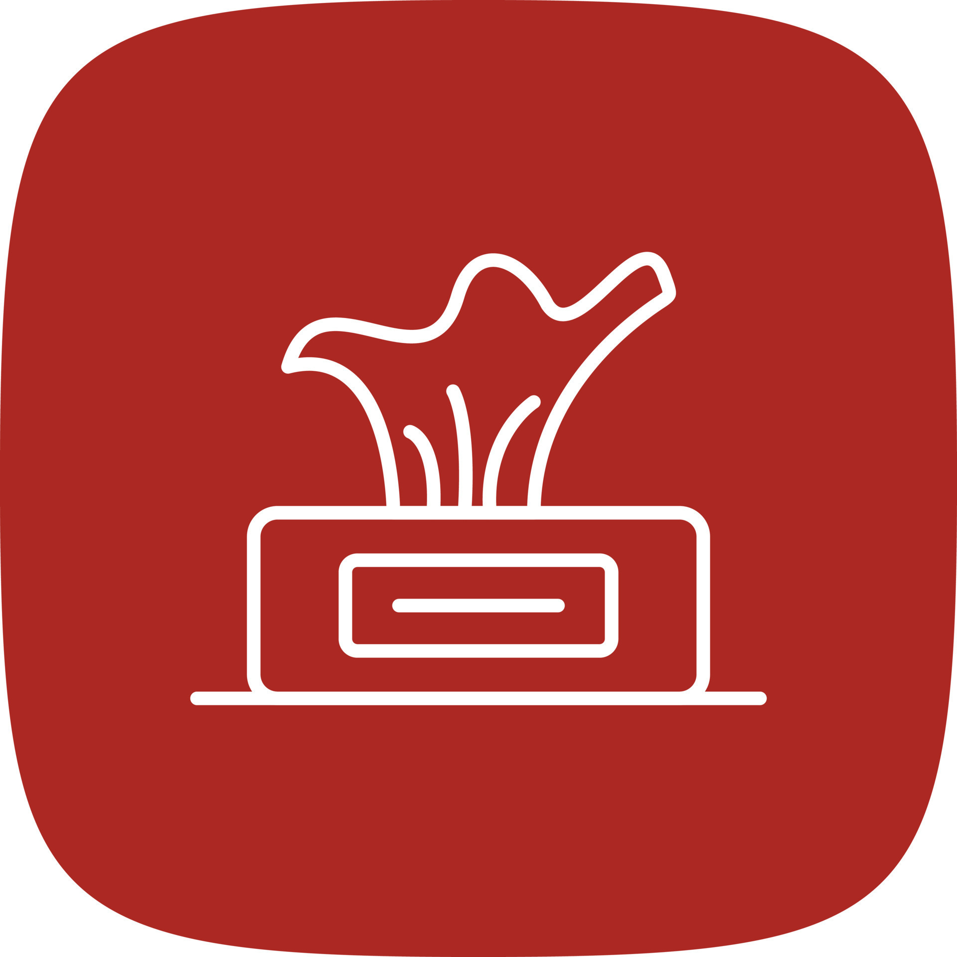 Tissue Box Line Round Corner 9805525 Vector Art at Vecteezy