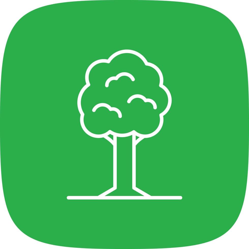 Tree Line Round Corner vector
