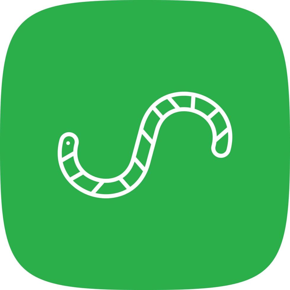 Worm Line Round Corner vector