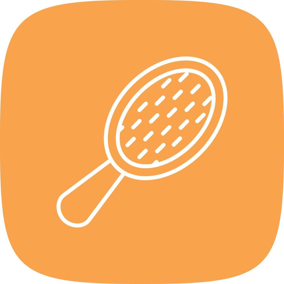 Hair Brush Line Round Corner vector