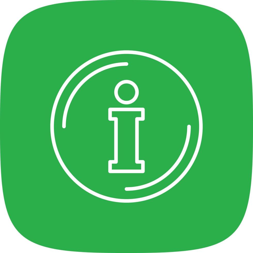 Information Line Round Corner vector