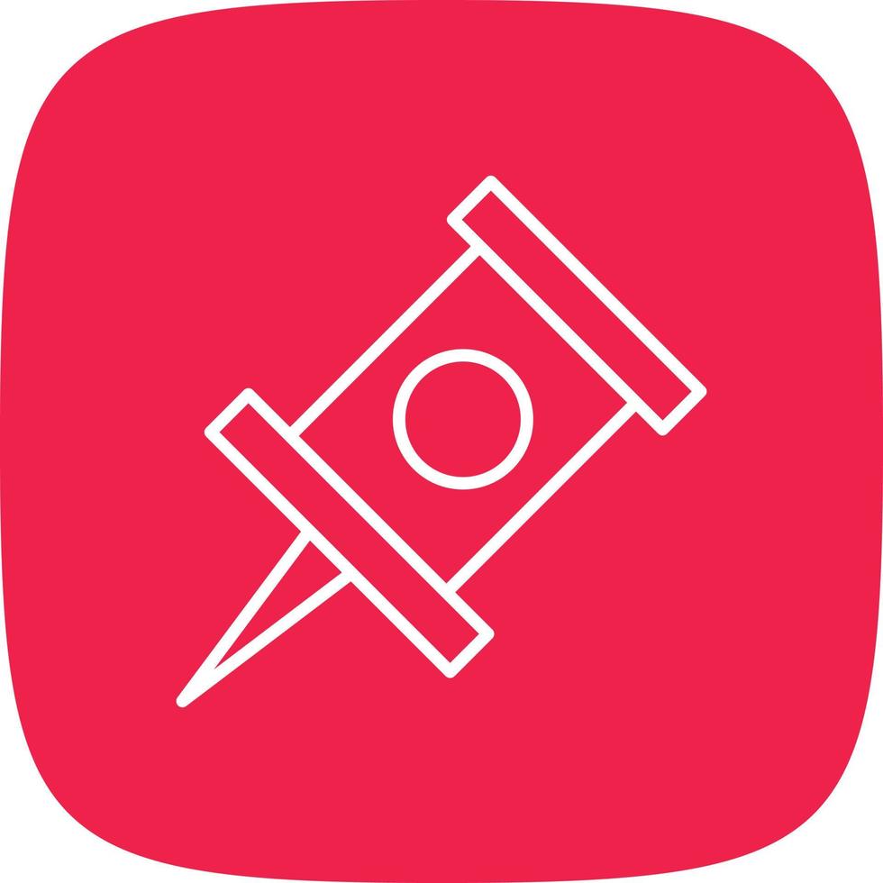 Push Line Round Corner vector