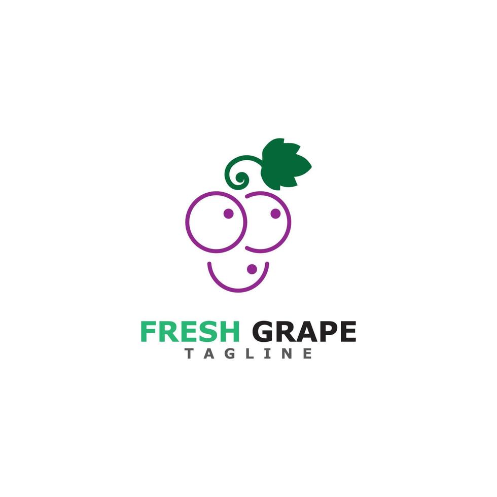 Grapes vector icon illustration design