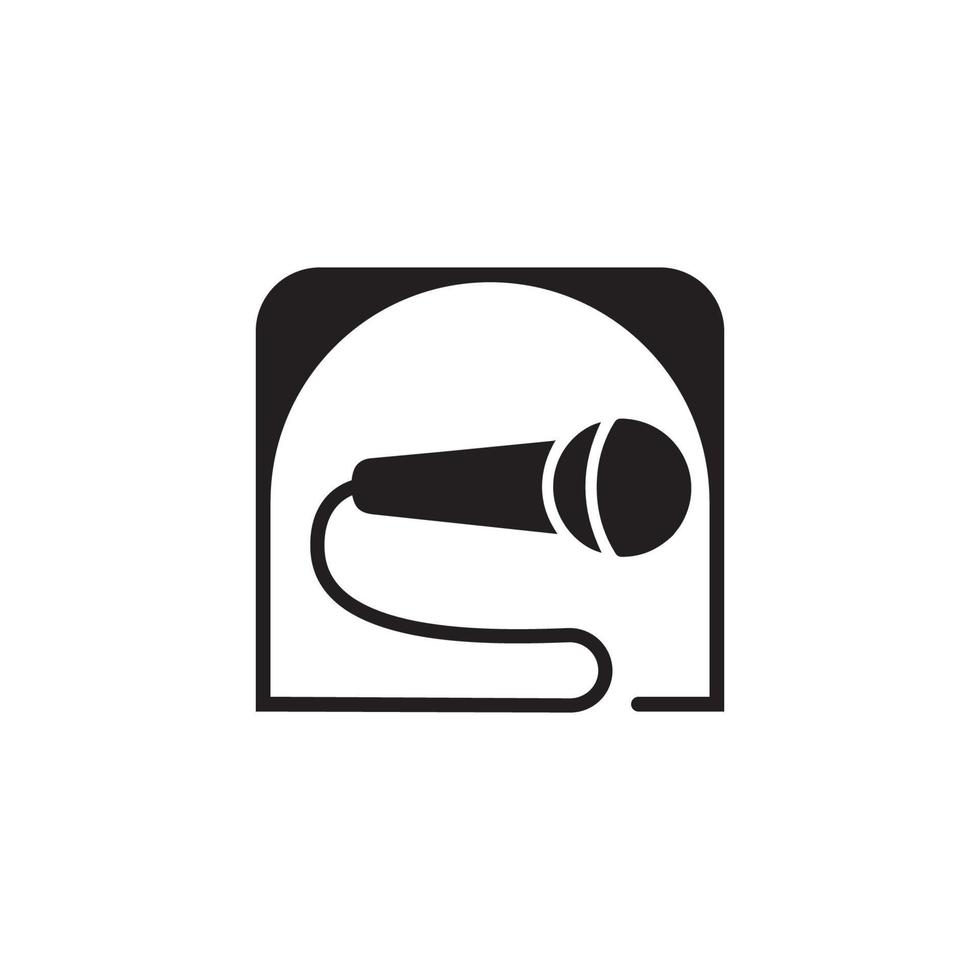 Microphone Icon vector Design Template