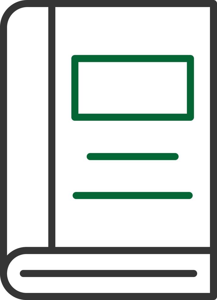 Book Line Two Color vector