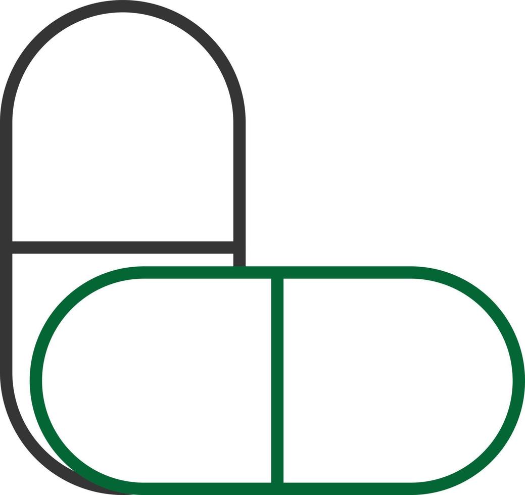 Medicine Line Two Color vector
