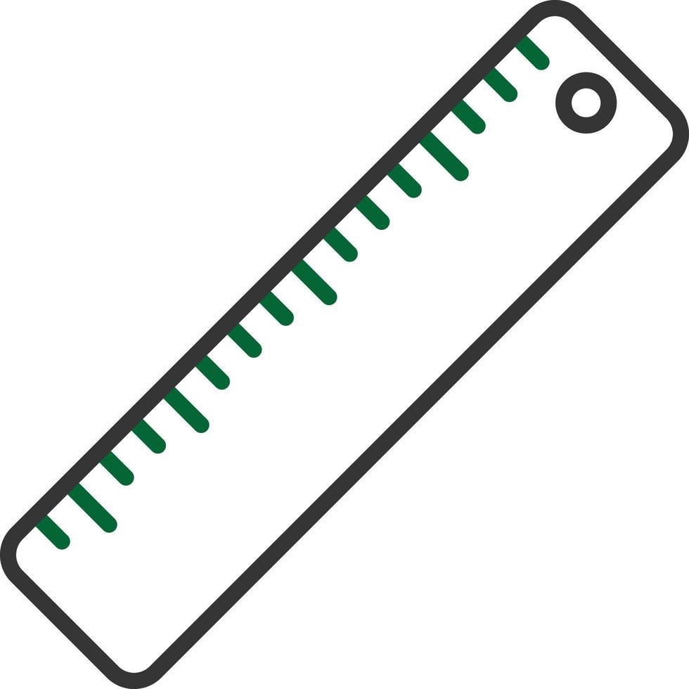 School Scale Line Two Color vector