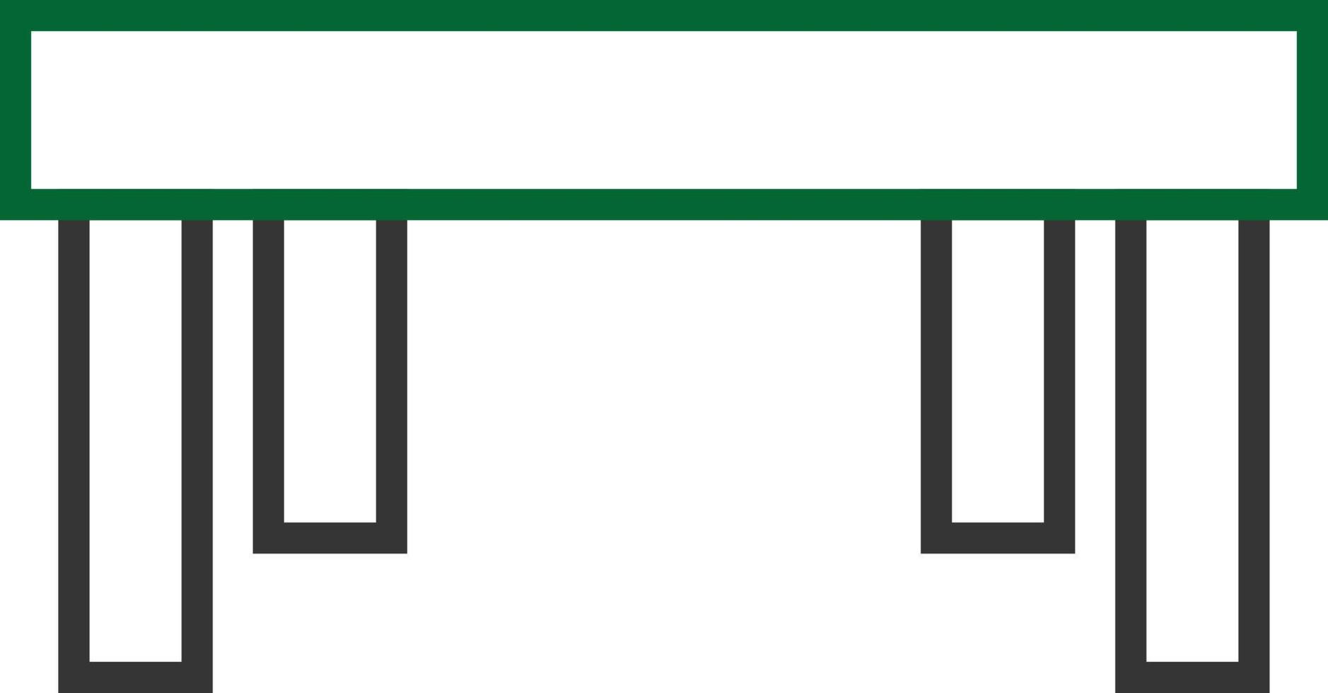 Table Line Two Color vector