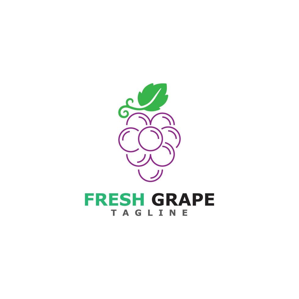 Grapes vector icon illustration design