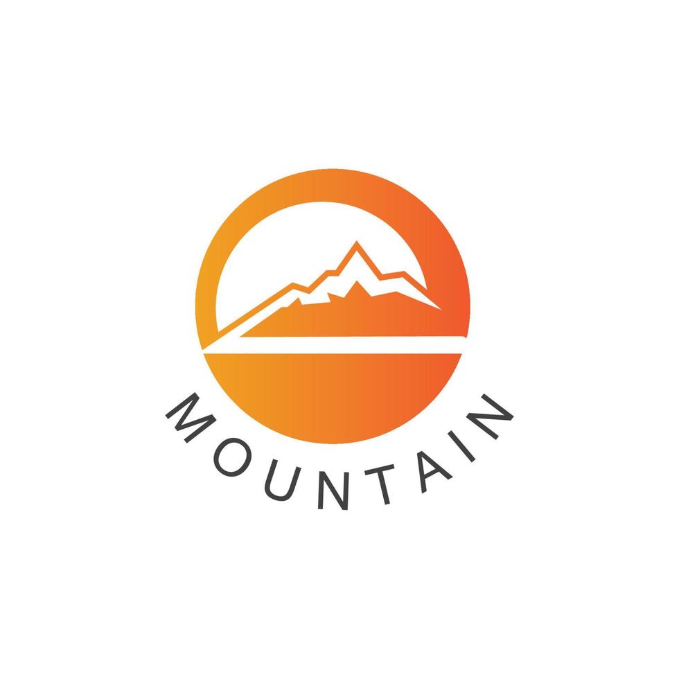 Mountain icon Logo vector