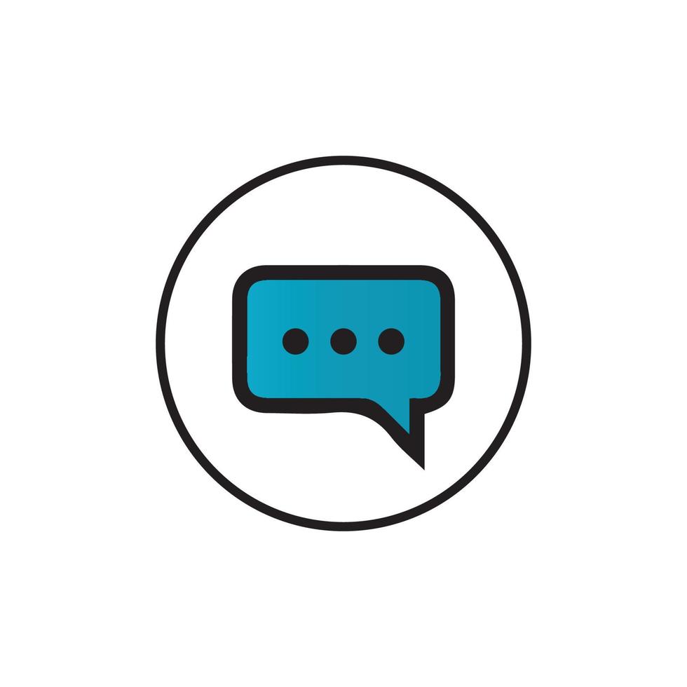 Speech bubble icon vector illustration