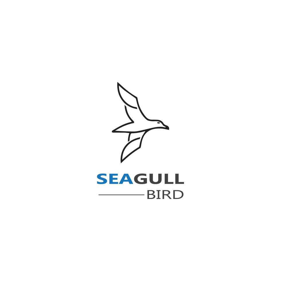 Seagull  Bird logo icon  vector designs