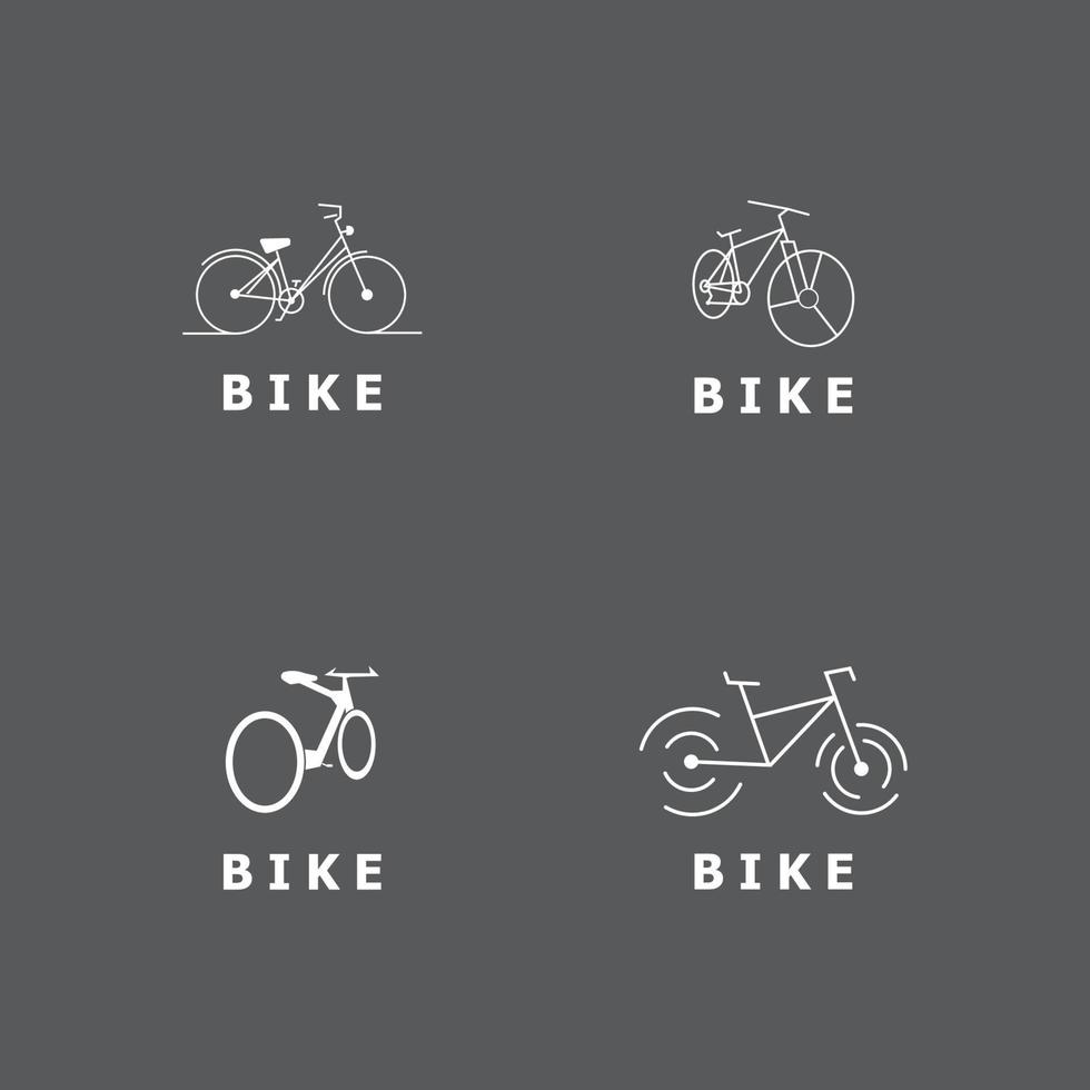 plantilla de diseño de vector de icono de bicicleta