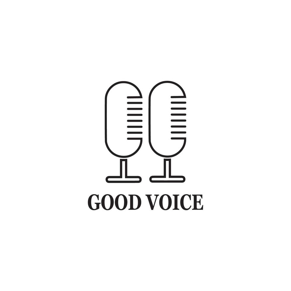 Microphone Icon vector Design Template