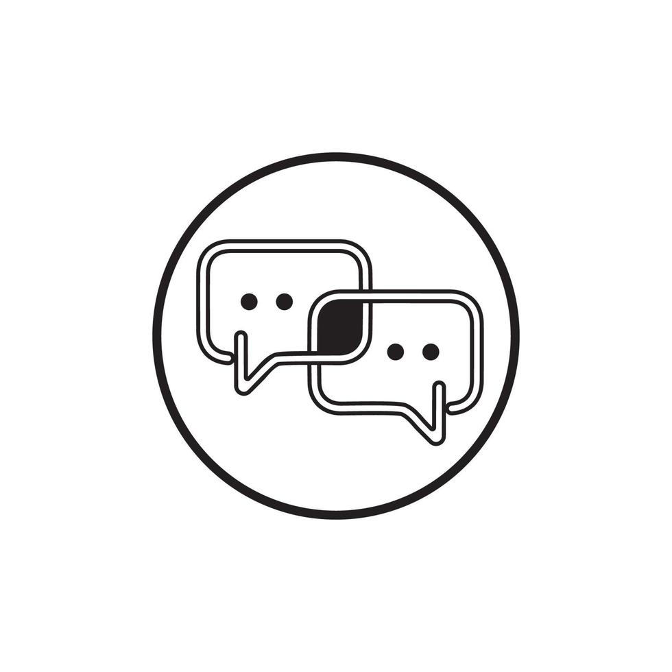 Speech bubble icon vector illustration