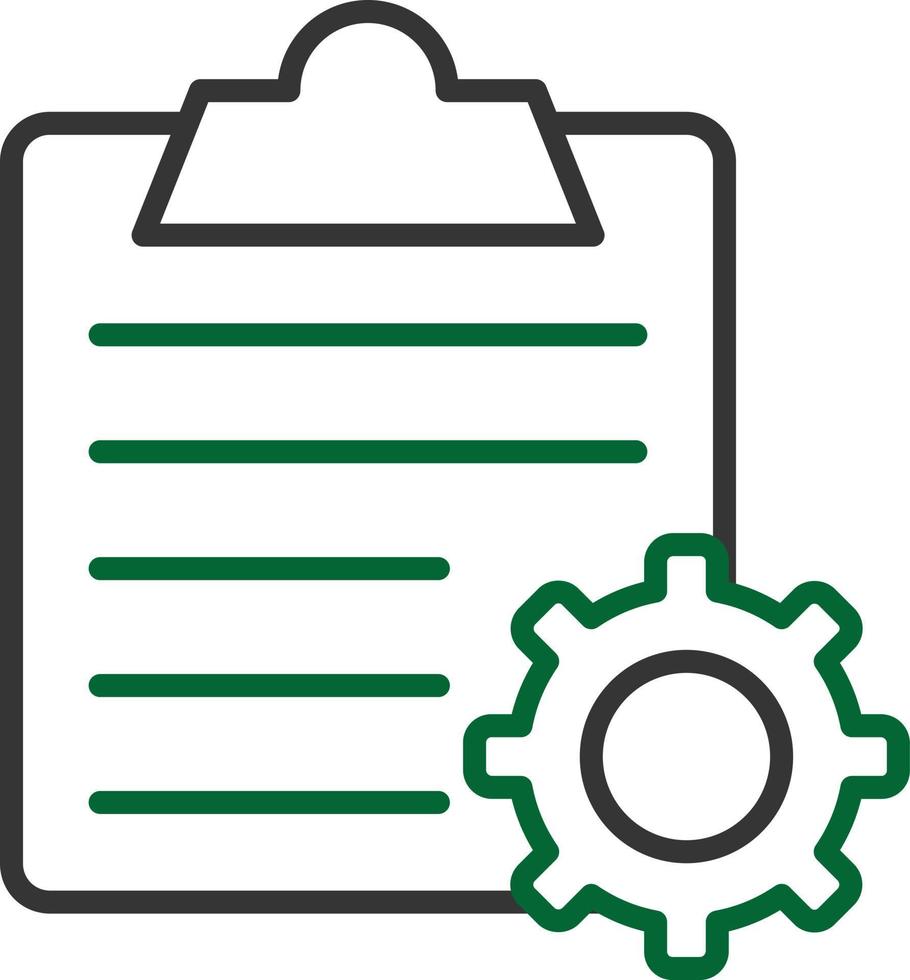 Order Processing Line Two Color vector