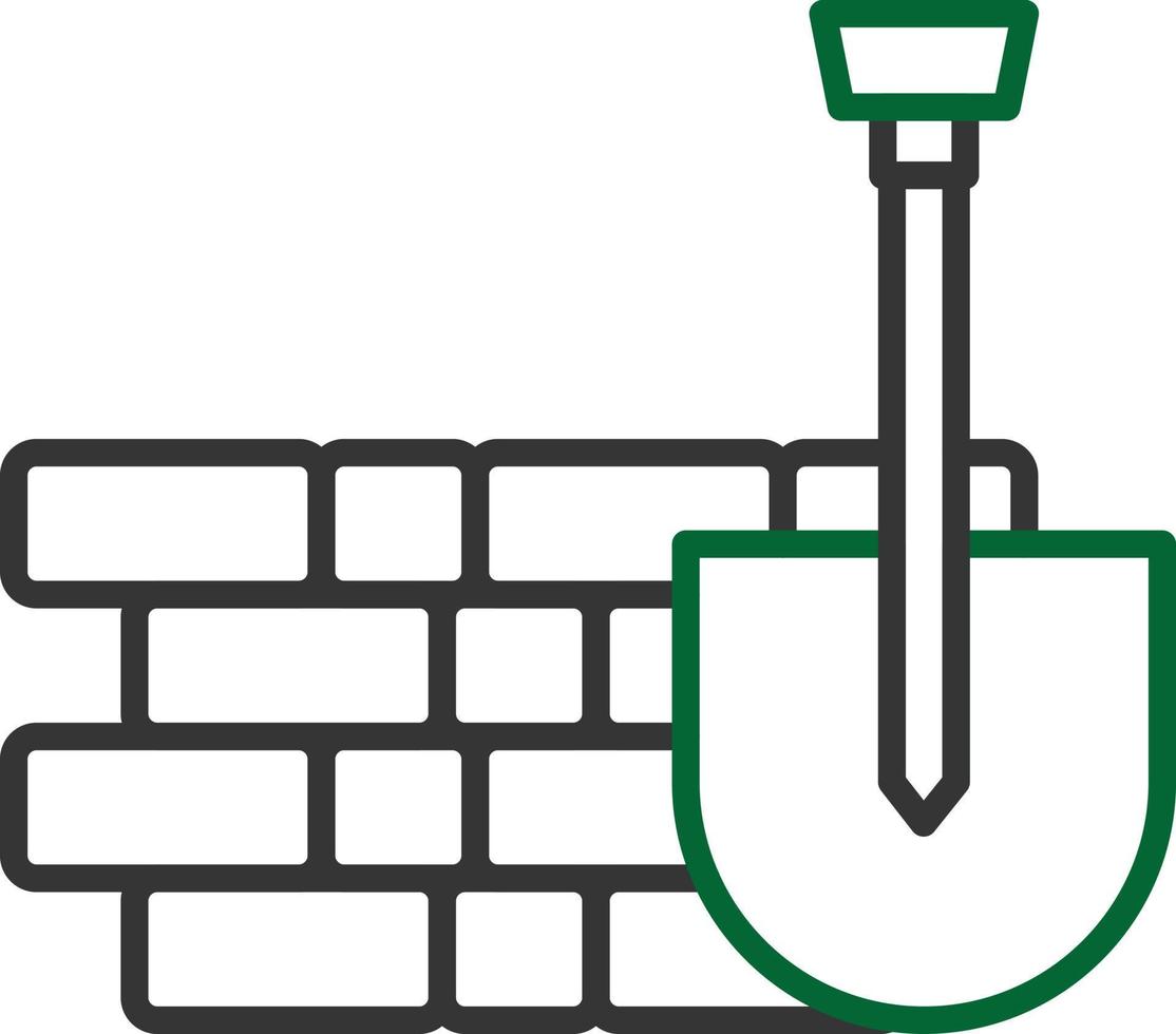 Masonry Line Two Color vector