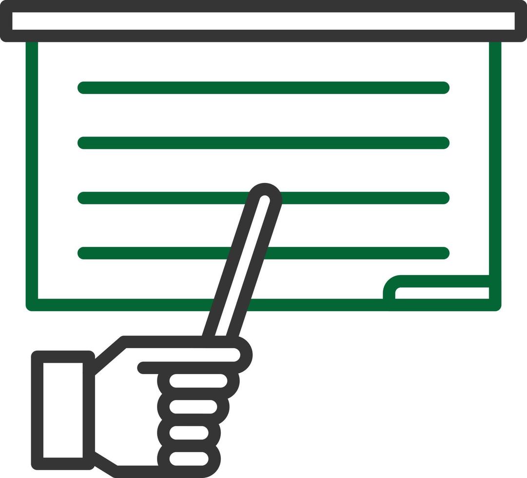 Teach Line Two Color vector