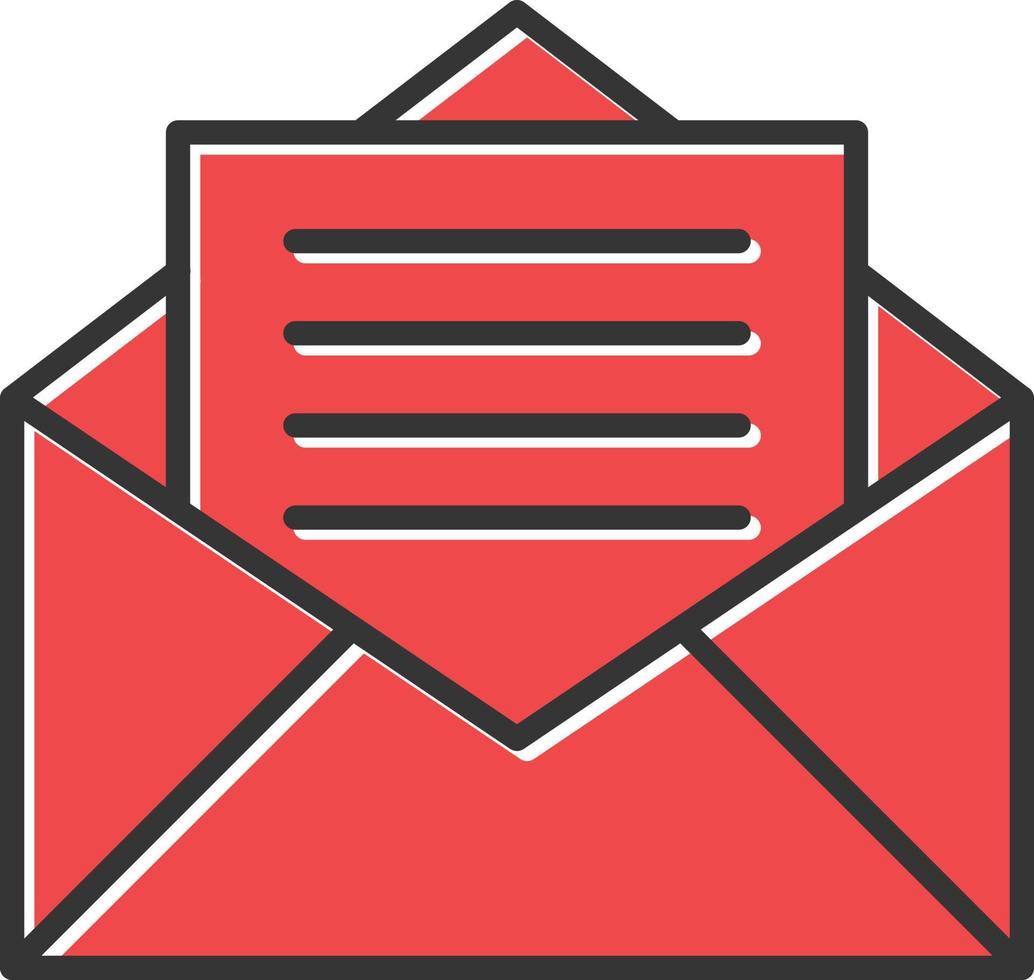 Envelope Filled Icon vector