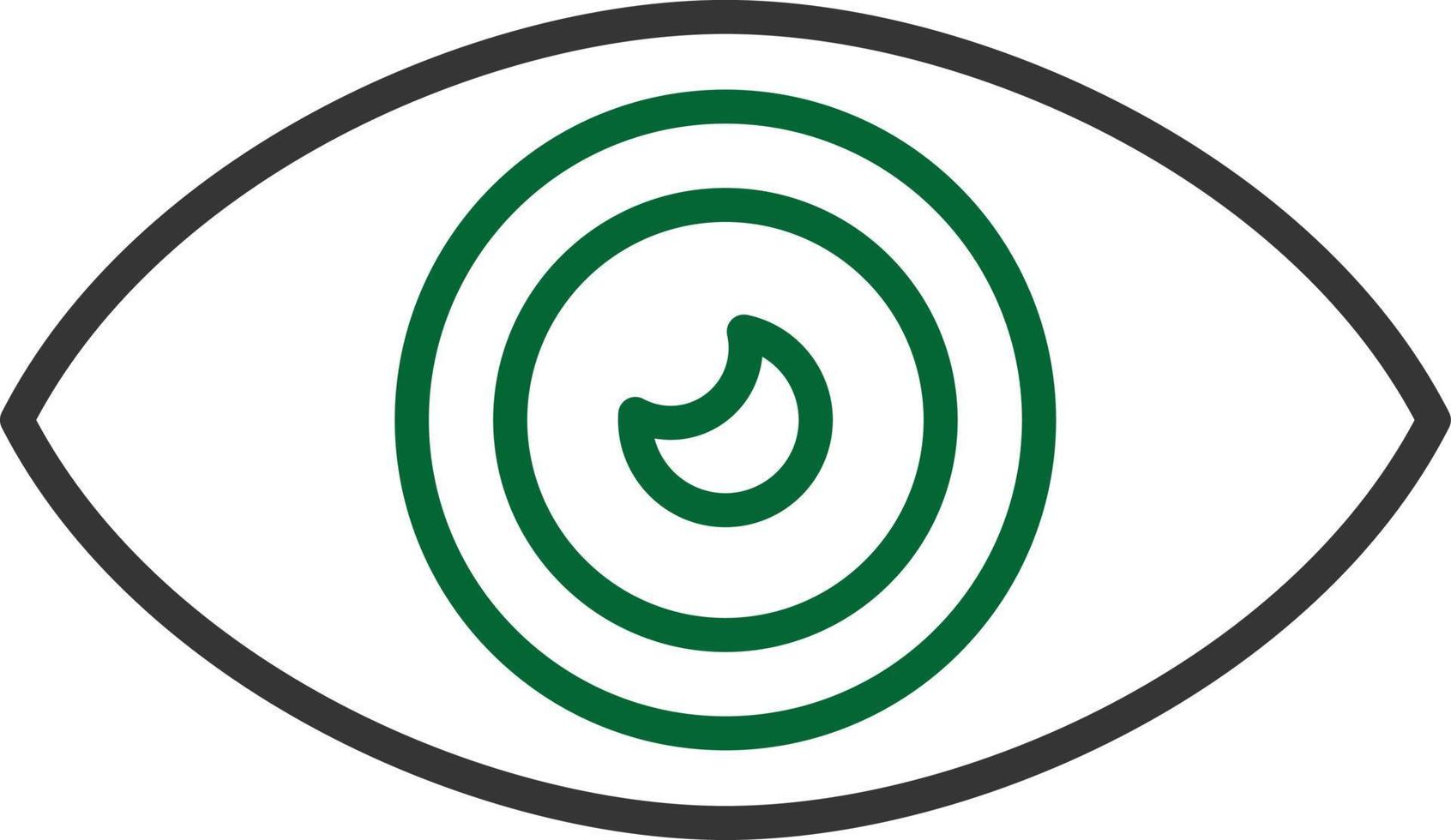 Eye Donate Line Two Color vector