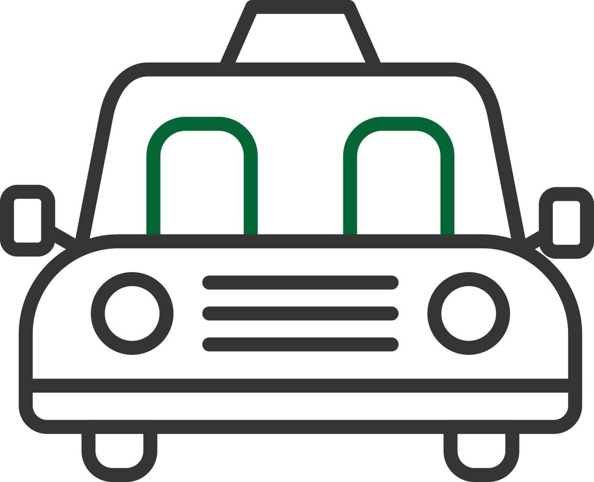 Taxi Line Two Color vector