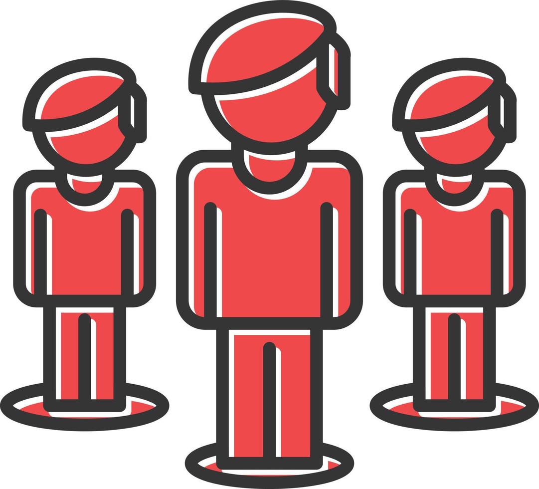 Team Filled Icon vector