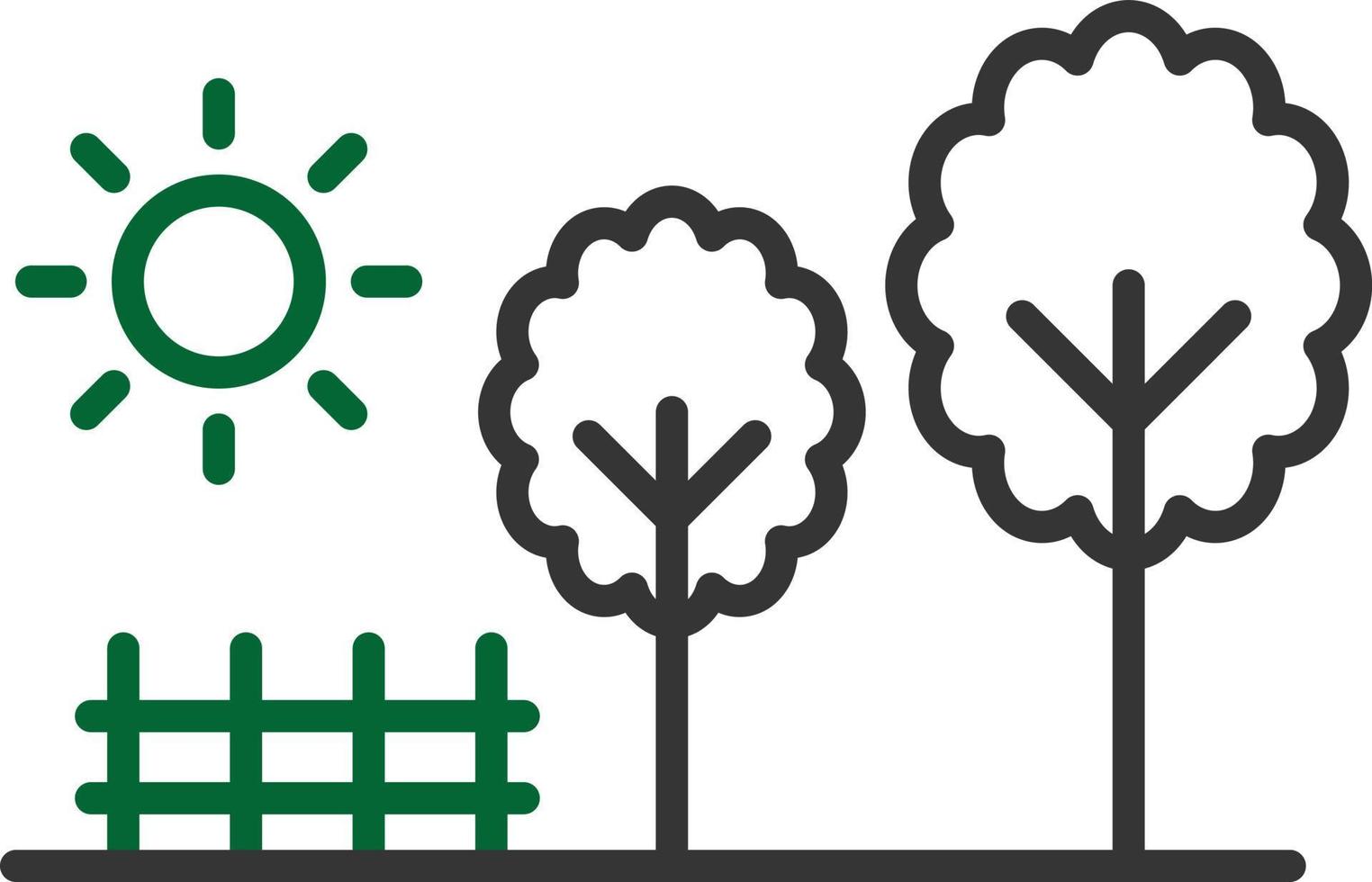 Park Line Two Color vector
