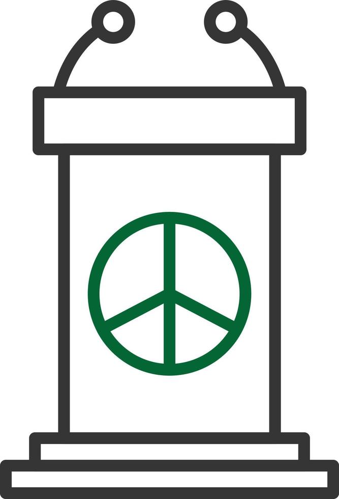 Pacifism Line Two Color vector