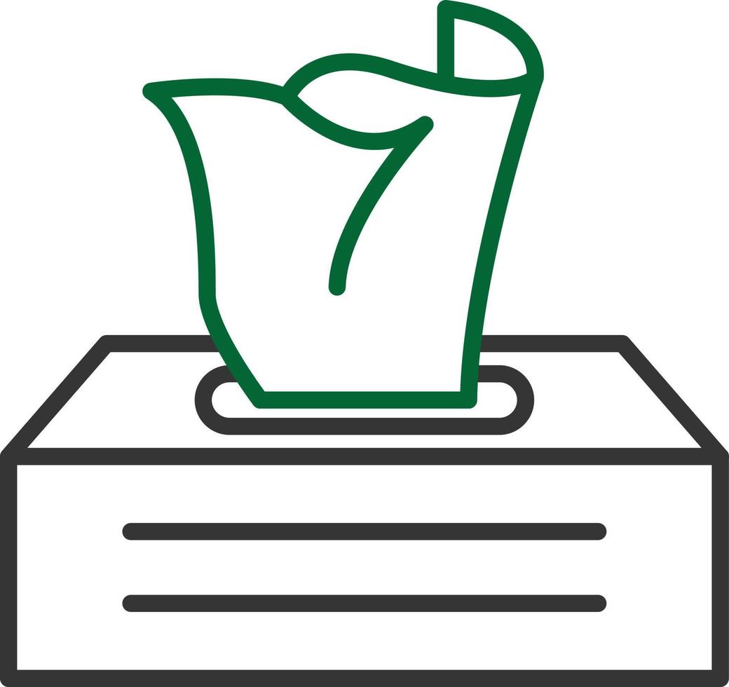 Wet Wipes Line Two Color vector