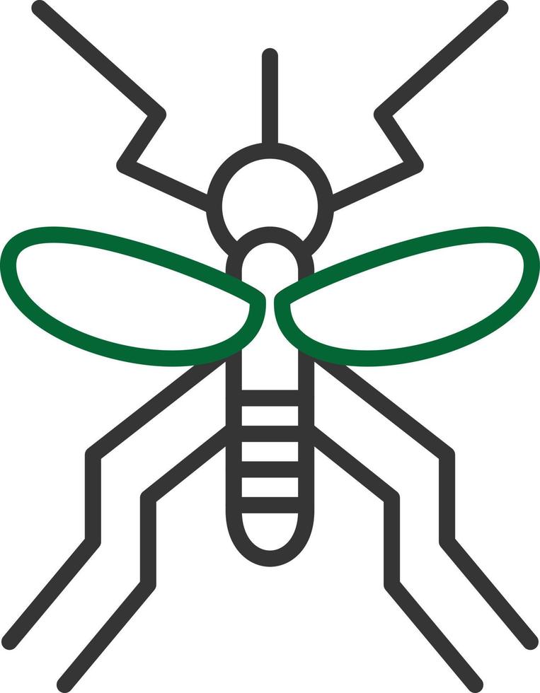 Mosquito Line Two Color vector