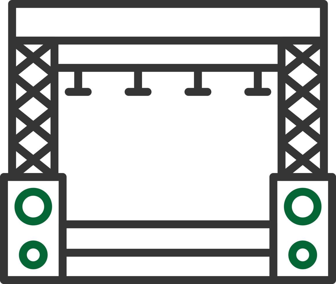 Stage Line Two Color vector
