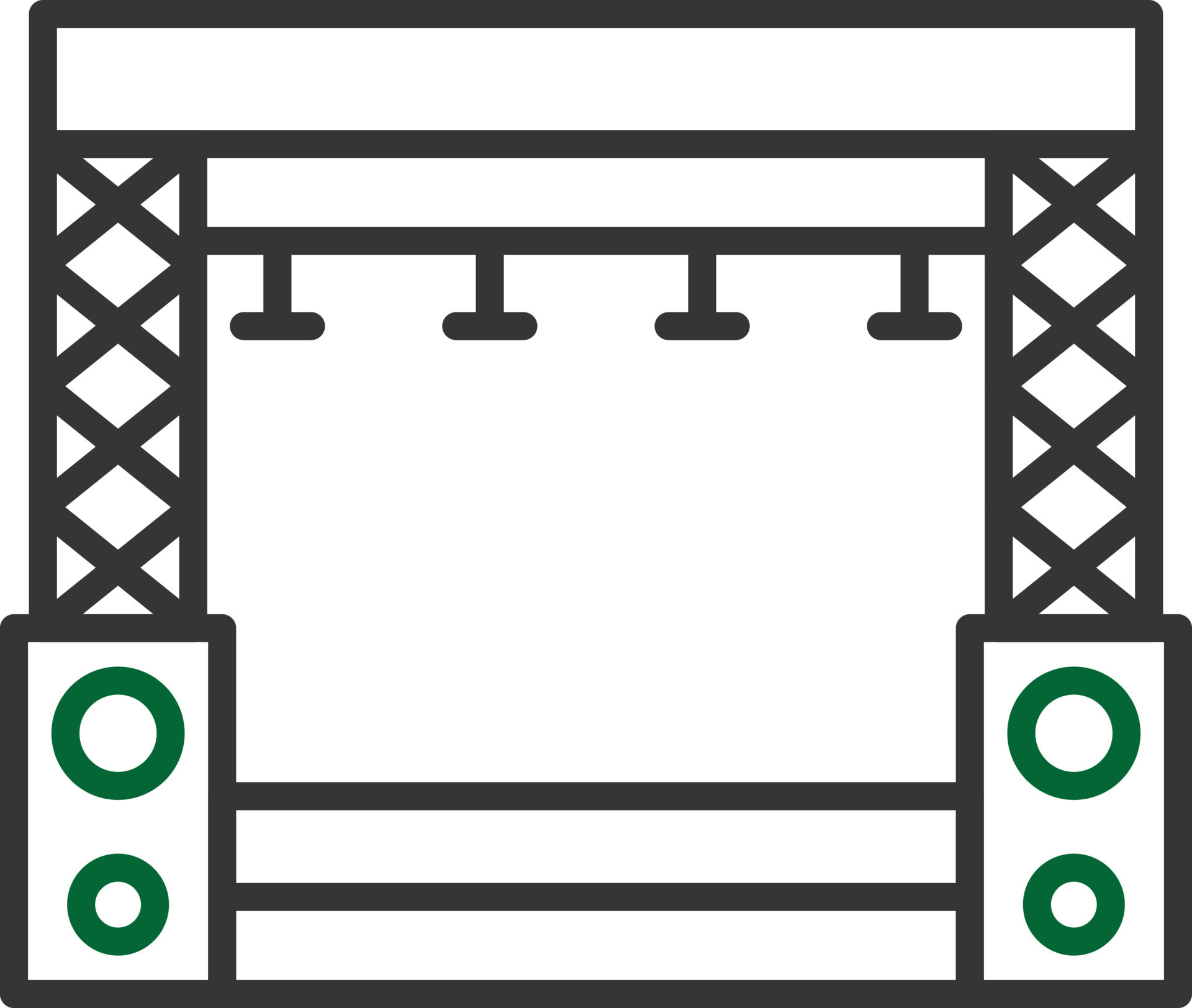 Stage Line Two Color 9807641 Vector Art at Vecteezy