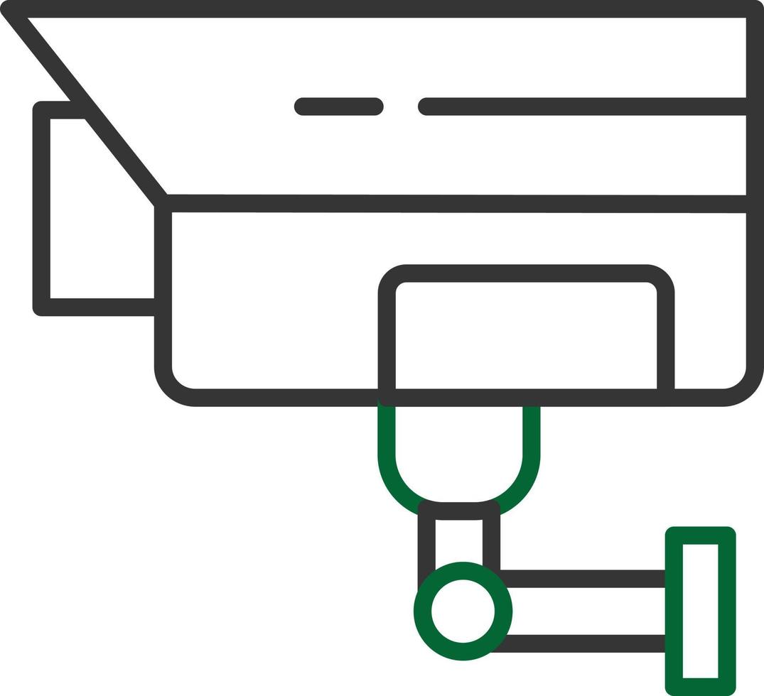 Surveillance Line Two Color vector