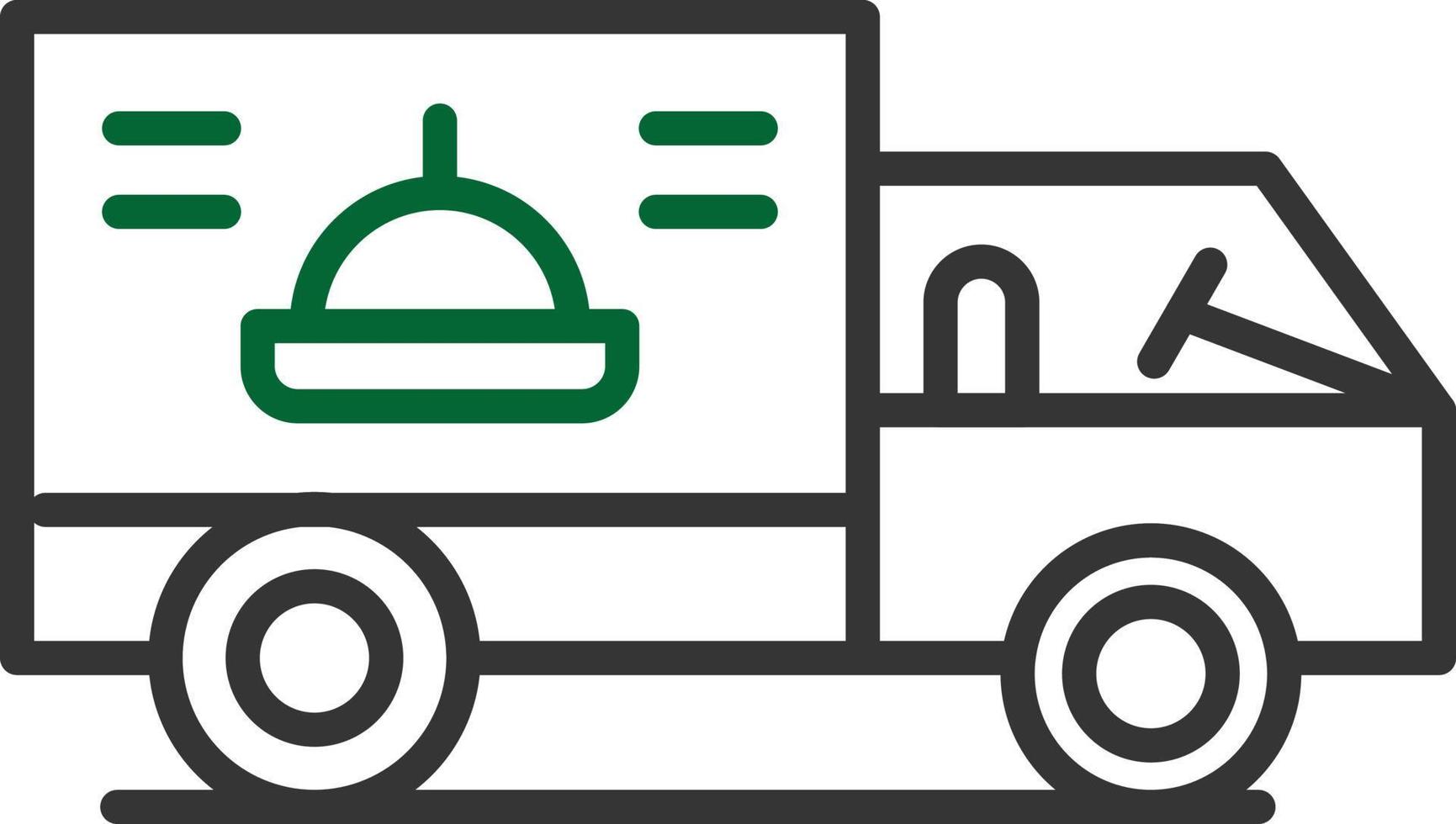 Delivery Truck Line Two Color vector