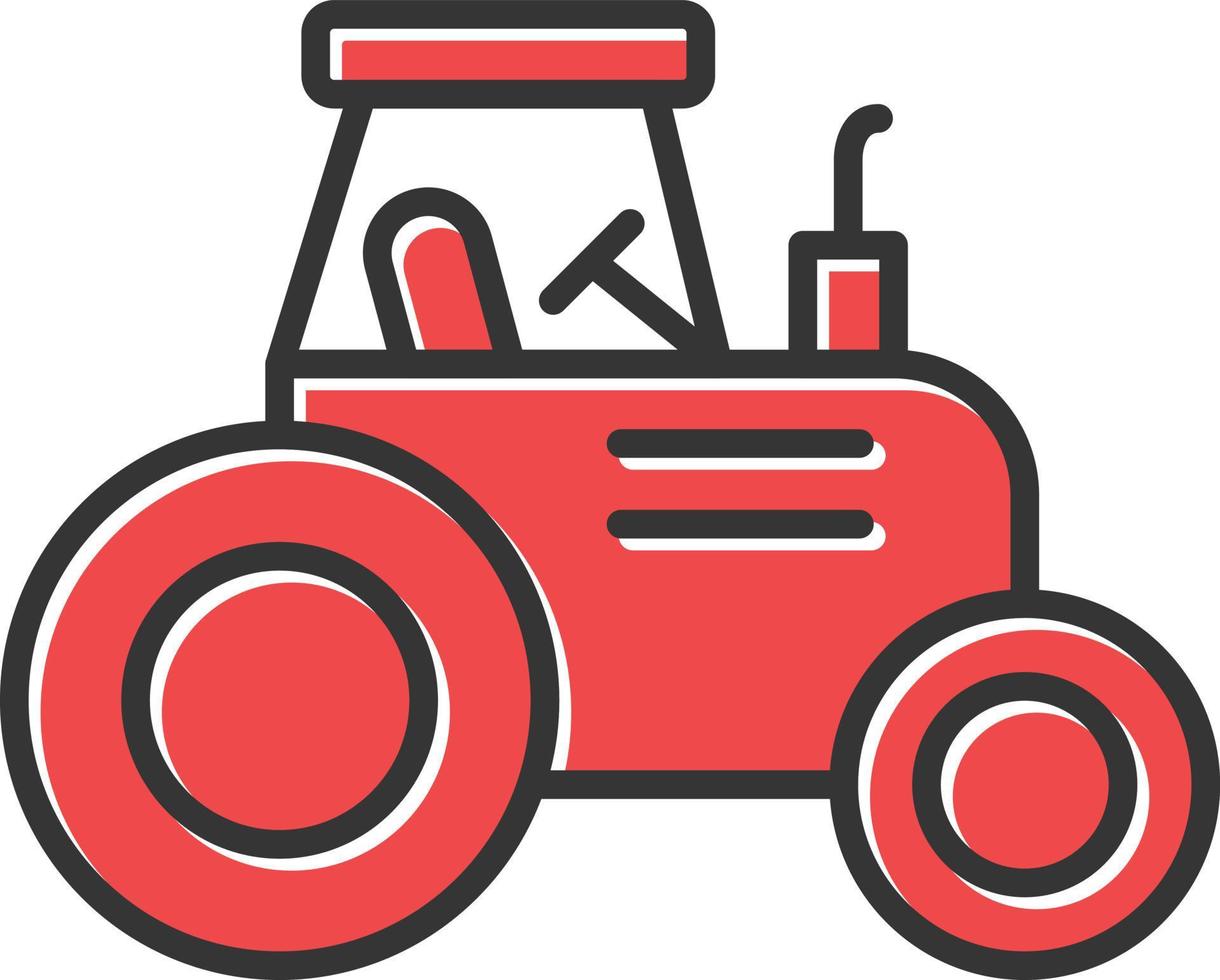 Tractor Filled Icon vector