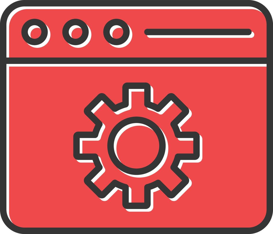 Under Construction Filled Retro vector