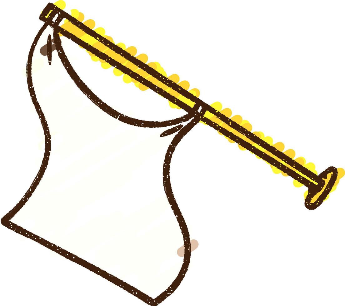 White Flag Chalk Drawing 9807958 Vector Art at Vecteezy