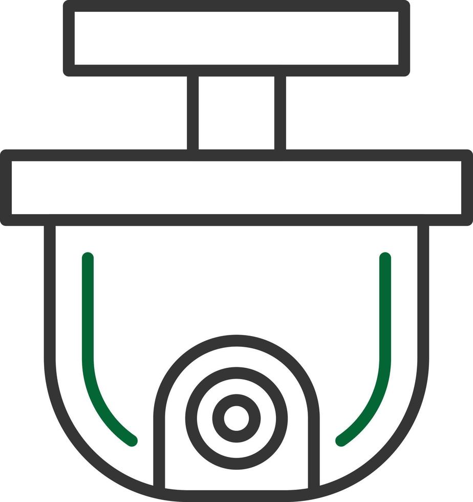 Security Camera Line Two Color vector