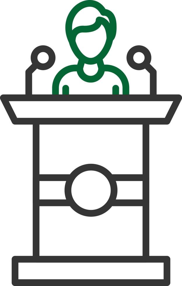 Conference Line Two Color vector