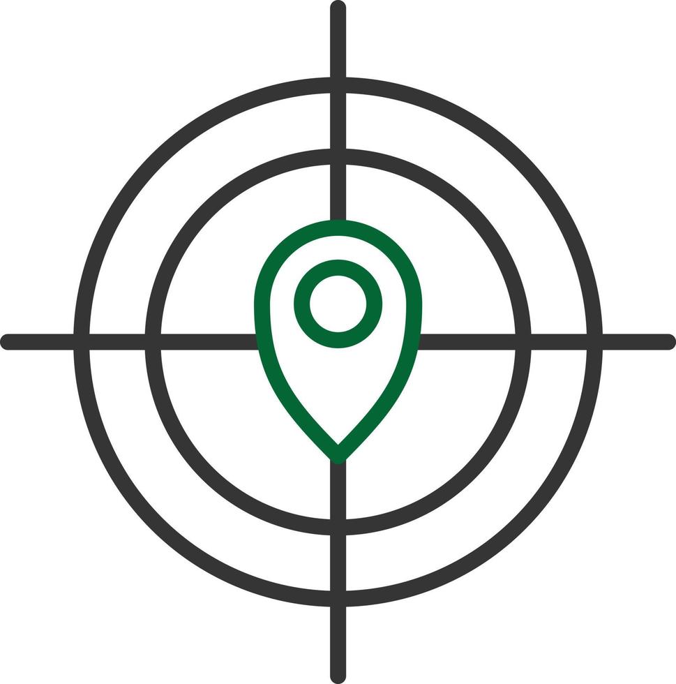 Target Line Two Color vector