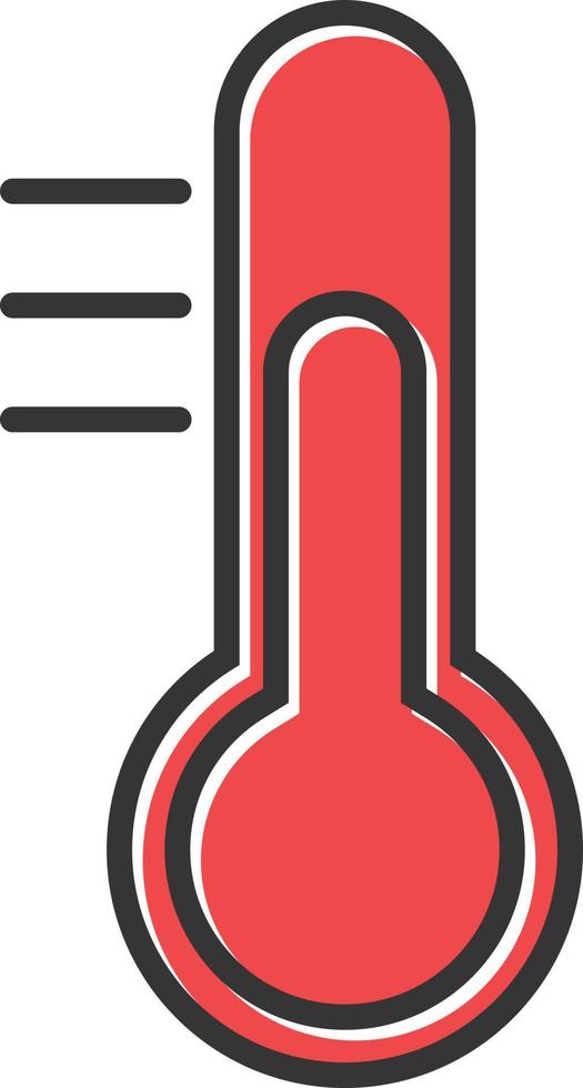 Thermometer Filled Icon vector