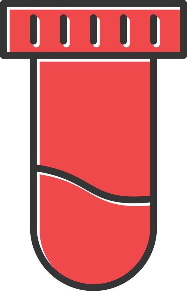 Test Tube Filled Icon vector