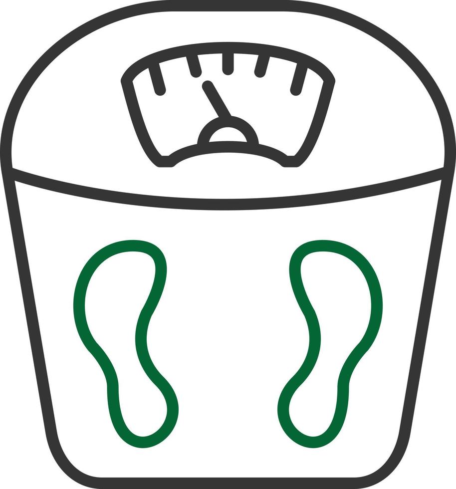 Weight Scale Line Two Color vector