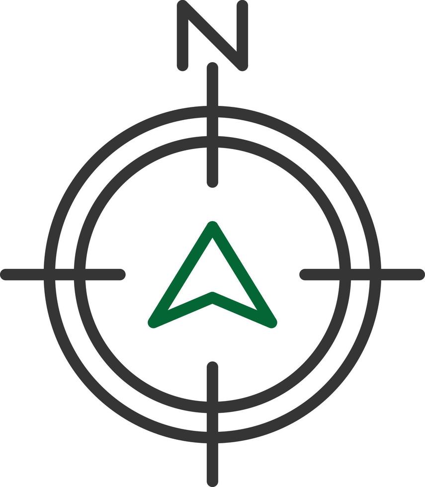 North Line Two Color vector
